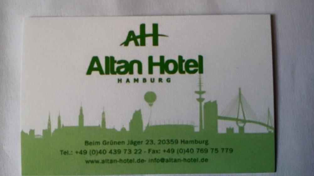 Altan Hotel Hamburg Dış mekan fotoğraf
